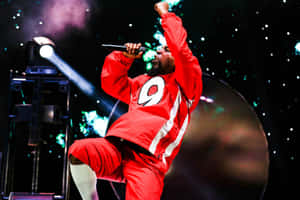 Tech N9ne Performing Livein Red Wallpaper