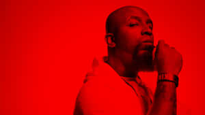 Tech N9ne Red Backdrop Wallpaper