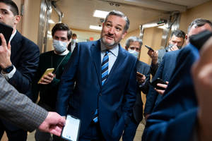 Ted Cruz With The Press Wallpaper