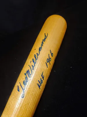 Ted Williams Signed Slugger Bat Wallpaper