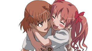 Teenage Couple Anime Hug Wallpaper