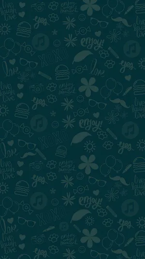 Telegram Cip Art Green Background Wallpaper