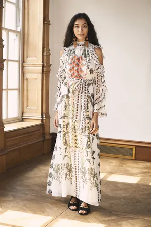 Temperley London White Dress Looking Wallpaper