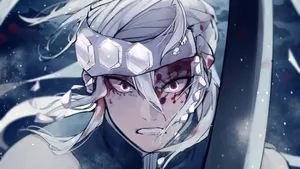 Tengen Uzui With A Fierce Expression Wallpaper