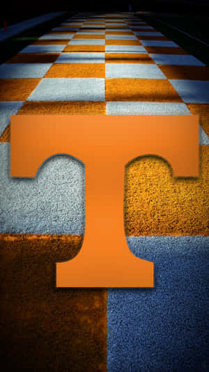Tennessee Volunteers Logo On A Dark Floor Wallpaper