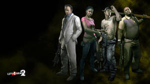 Tense Survival Scenario | Left 4 Dead 2 Survivors Wallpaper