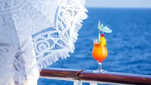 Tequila Sunrise Tropical Drink Wallpaper