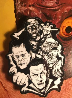 Terrifying Universal Monsters Decal Wallpaper