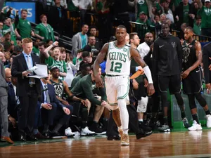 Terry Rozier White Boston Celtics Jersey Wallpaper