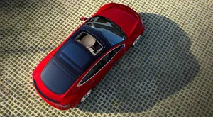Tesla Model S Top View Wallpaper
