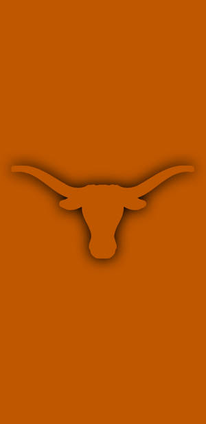 Texas Longhorns Logo On An Orange Background Wallpaper