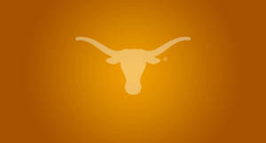 Texas Longhorns Logo On An Orange Background Wallpaper