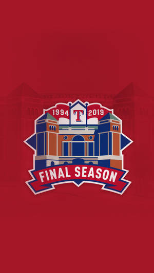 Texas Rangers Final Season In Red Wallpaper