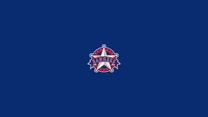 Texas Rangers Star Logo In Blue Wallpaper