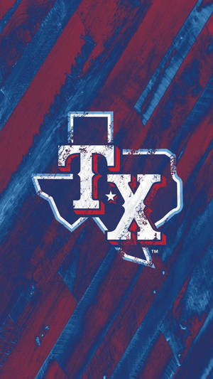 Texas Rangers 'tx' Brush Art Wallpaper