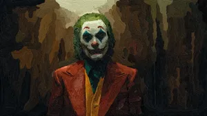 Textured Joker 2020 Painting Wallpaper