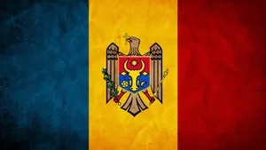 Textured Moldovas Flag Wallpaper