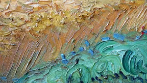 Textured Wave 4k Painting Wallpaper