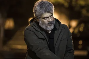 Thala Ajith In Drama Film Nerkonda Paarvai Wallpaper
