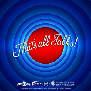 That's All Folks In Blue Wallpaper