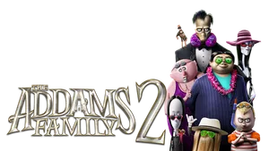 The Addams Family 2 White Poster Wallpaper