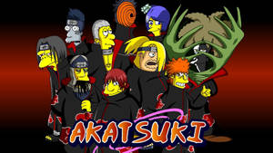 The Akatsuki In Simpsons Style Wallpaper