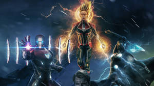 The Avengers Assemble For Battle In Avengers: Endgame Wallpaper
