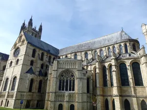 The Back Part Of Canterbury Cathedral Wallpaper