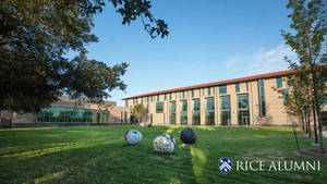 The Beautiful And Historic Architecture Of Rice University's Glasscock School. Wallpaper