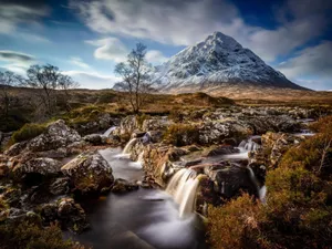 The Beautiful Scotland Highlands View From Atop A Hill Wallpaper