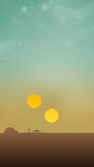 The Best Hd Phone Alien World Two Suns Wallpaper