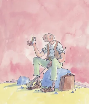 The Bfg Pink Illustration Wallpaper