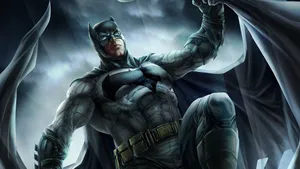 The Caped Crusader's Next Gadget - The Batman Tablet Wallpaper