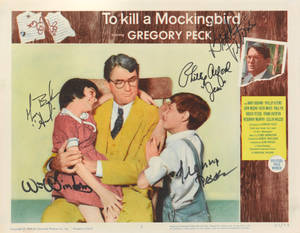 The Colorized Poster Of To Kill A Mockingbird Wallpaper