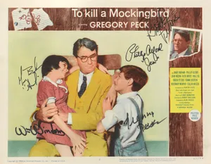 The Colorized Poster Of To Kill A Mockingbird Wallpaper