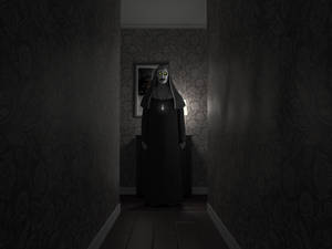 The Conjuring Valak In Corridor Wallpaper