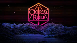 The Critical Role Logo With A Mountain Fan Art Wallpaper