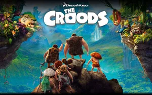 The Croods Image With Logo Wallpaper