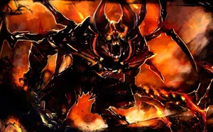 The Demon-slaying Action Of Doom Eternal In 4k Wallpaper