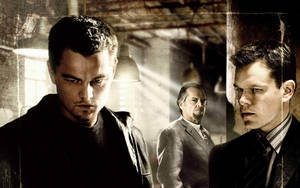 The Departed Leonardo Dicaprio Matt Damon Wallpaper