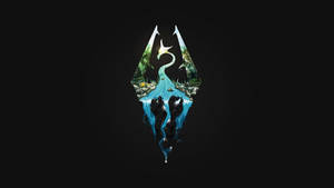 The Elder Scrolls V: Skyrim Logo Wallpaper