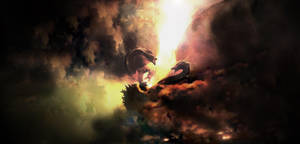 The Epic Battle Of Godzilla, King Of The Monsters Wallpaper