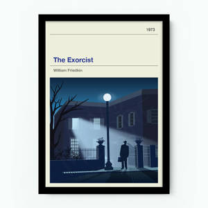 The Exorcist Illustrated Movie Poster Wallpaper