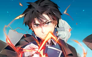 The Flame Alchemist - Roy Mustang Unleashes His Fiery Powers. Wallpaper