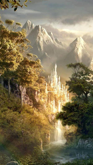 The Forests Of Rivendell Provide Respite To Weary Travelers In Middle-earth. Wallpaper