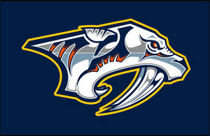 The Formidable White Saber Logo Of The Nashville Predators. Wallpaper