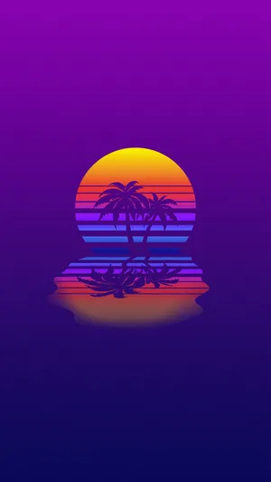 “the Future Is Here – Express Yourself With Vaporwave Iphone” Wallpaper