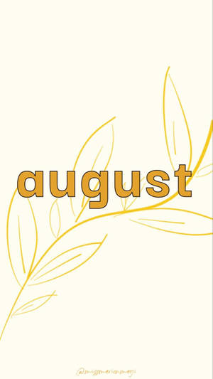 The Golden Hue Of August Wallpaper