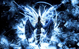 'the Grandeur Of An Awesome Dragon In Flight' Wallpaper