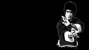 The Great Martial Arts Legend, Bruce Lee. Wallpaper